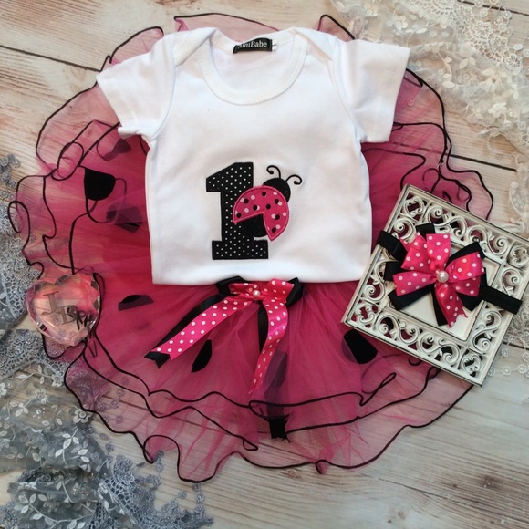 ladybug 1st birthday outfit